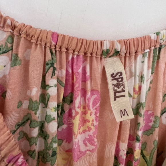 Vintage Spell Sundancer Peach Romper Medium - Picture 4 of 7